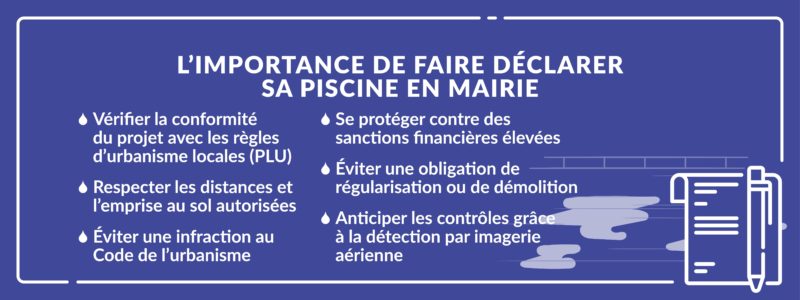 importance de déclarer sa piscine en mairie
